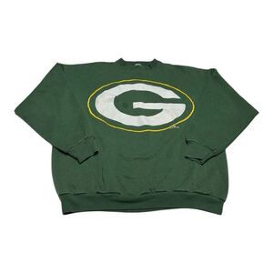 VTG‎ Logo 7 Green Bay Packers Sweatshirt Mens XL NFL Football USA Made Sweater